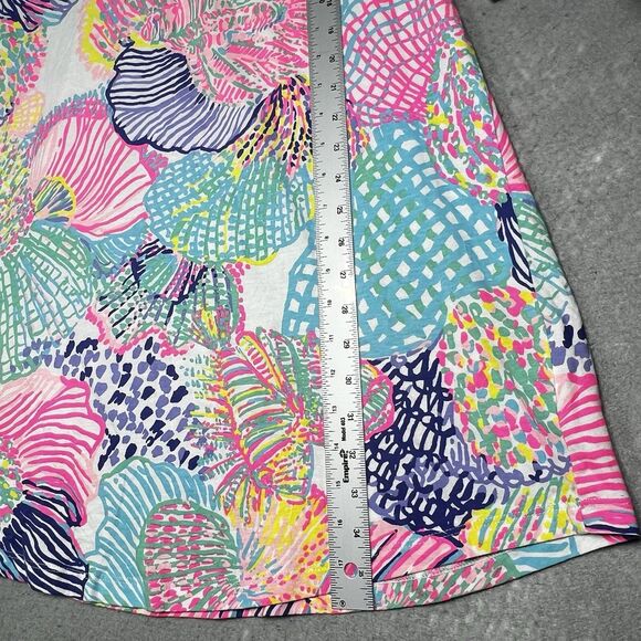 Lilly Pulitzer Dress Womens Large Multicolored Ali Dress Multi Roar of the Seas - Picture 6 of 12